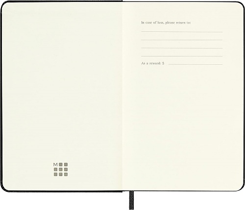 Kalendarz Moleskine 2024 12M rozmiar P (kieszonkowy 9x14 cm) Tygodniowy Czarny Twarda oprawa (Moleskine Weekly Notebook Diary/Planner 2024 Pocket Black Hard Cover) - 8056598856699