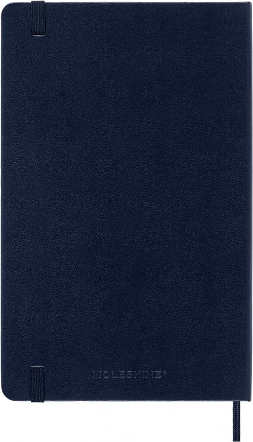 Kalendarz Moleskine 2025 12M rozmiar L (duży 13x21 cm) Dzienny Niebieski/Szafirowy Twarda oprawa (Moleskine Daily Notebook Diary/Planner 2025 Large Sapphire Blue Hard Cover) - 8056999270124