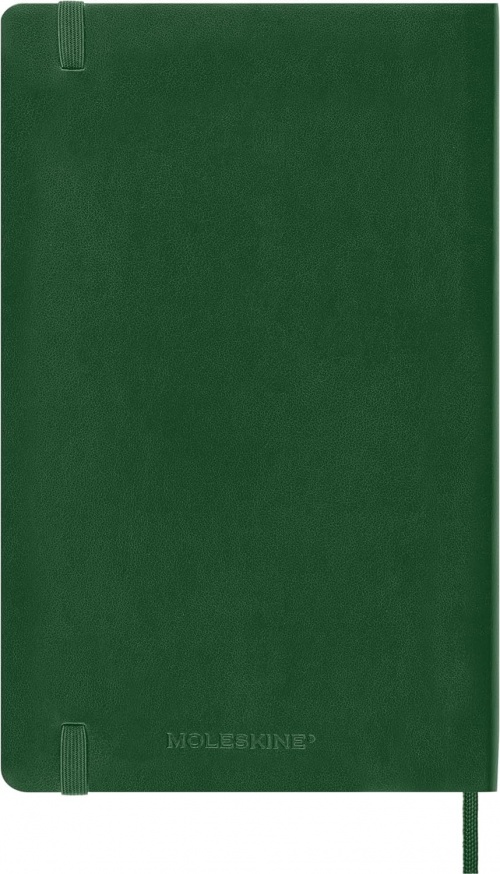 Kalendarz Moleskine 2025 12M rozmiar L (duży 13x21 cm) Tygodniowy Zielony Mirt Miękka oprawa (Moleskine Weekly Notebook Diary/Planner 2025 Large Myrtle Green Soft Cover) - 8056999270728