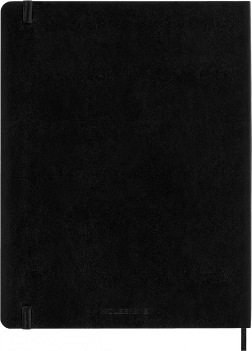 Kalendarz Moleskine 2025 12M rozmiar XL (bardzo duży 19x25 cm) Tygodniowy Czarny Miękka oprawa (Moleskine Weekly Notebook Diary/Planner 2025 Extra Large Black Soft Cover) - 8056999270438