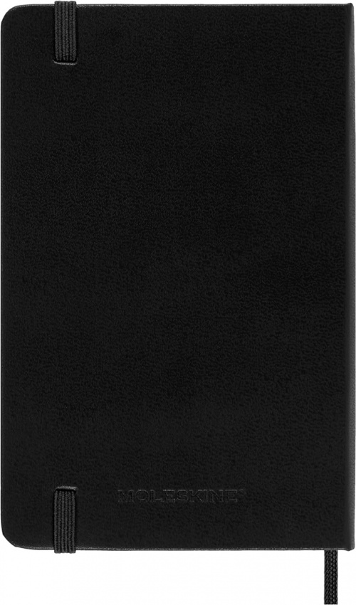 Kalendarz Moleskine 2025 12M rozmiar P (kieszonkowy 9x14 cm) Dzienny Czarny Twarda oprawa (Moleskine Daily Notebook Diary/Planner 2025 Pocket Black Hard Cover) - 8056999270193