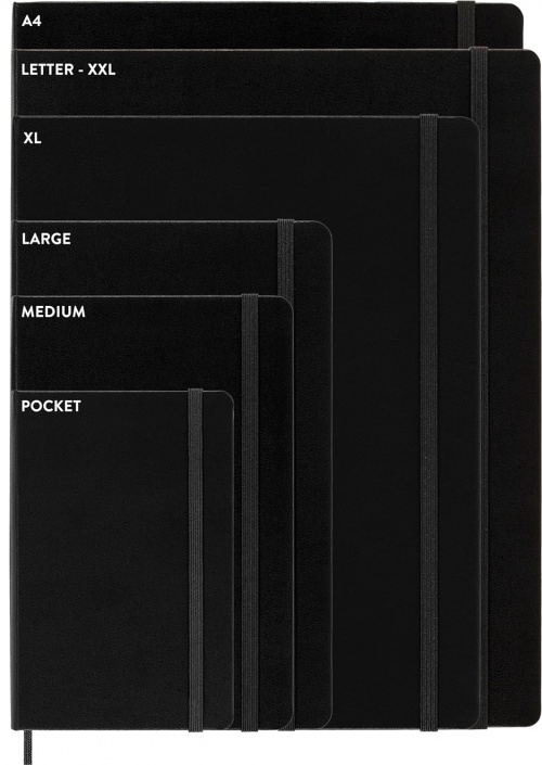 Kalendarz Moleskine 2025 12M rozmiar P (kieszonkowy 9x14 cm) Horyzontalny Tygodniowy Czarny Twarda oprawa (Moleskine Weekly Horizontal Diary/Planner 2025 Pocket Black Hard Cover) - 8056999270476