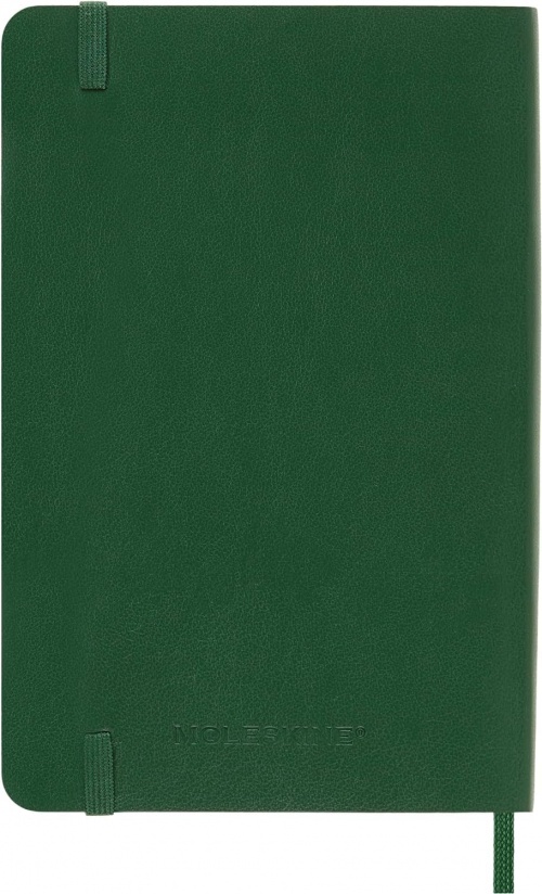 Kalendarz Moleskine 2025 12M rozmiar P (kieszonkowy 9x14 cm) Tygodniowy Zielony Mirt Miękka oprawa (Moleskine Weekly Notebook Diary/Planner 2025 Pocket Myrtle Green Soft Cover) - 8056999270742