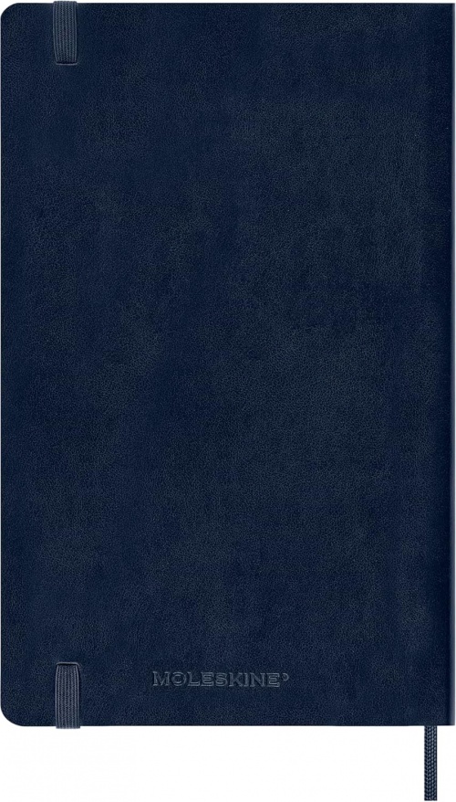 Kalendarz Moleskine 2026 12M rozmiar L (duży 13x21 cm) Dzienny Niebieski/Szafirowy Miękka oprawa (Moleskine Daily Notebook Diary/Planner 2026 Large Sapphire Blue Soft Cover) - 8056999274566