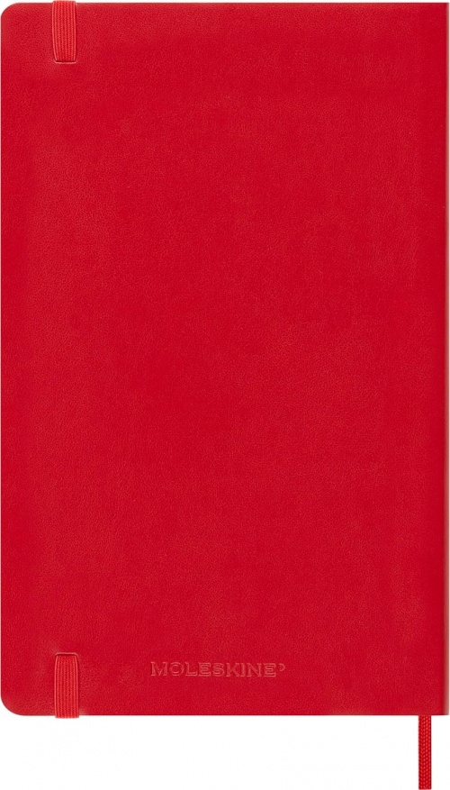 Kalendarz Moleskine 2026 12M rozmiar L (duży 13x21 cm) Tygodniowy Czerwony/ Szkarłatny Miękka oprawa (Moleskine Weekly Notebook Diary/Planner 2026 Large Scarlet Red Soft Cover) - 8056999274733