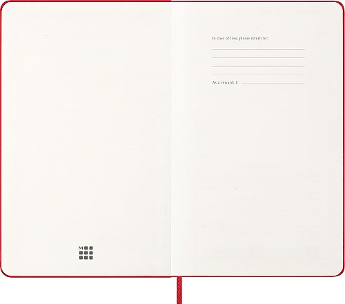 Kalendarz Moleskine 2026 12M rozmiar L (duży 13x21 cm) Tygodniowy Czerwony/ Szkarłatny Twarda oprawa (Moleskine Weekly Notebook Diary/Planner 2026 Large Scarlet Red Hard Cover) - 8056999274696