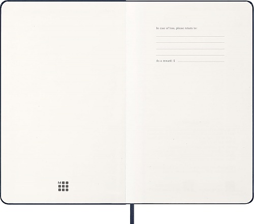 Kalendarz Moleskine 2026 12M rozmiar L (duży 13x21 cm) Tygodniowy Niebieski/ Szafirowy Twarda oprawa (Moleskine Weekly Notebook Diary/Planner 2026 Large Sapphire Blue Hard Cover) - 8056999274672