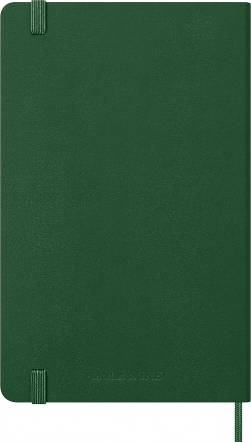 Kalendarz Moleskine 2026 12M rozmiar L (duży 13x21 cm) Tygodniowy Zielony Mirt Twarda oprawa (Moleskine Weekly Notebook Diary/Planner 2026 Large Myrtle Green Hard Cover) - 8056999275525