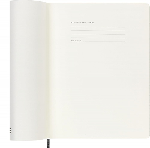 Kalendarz Moleskine 2026 12M rozmiar XL (bardzo duży 19x25 cm) Tygodniowy Czarny Miękka oprawa (Moleskine Weekly Notebook Diary/Planner 2026 Extra Large Black Soft Cover) - 8056999275266