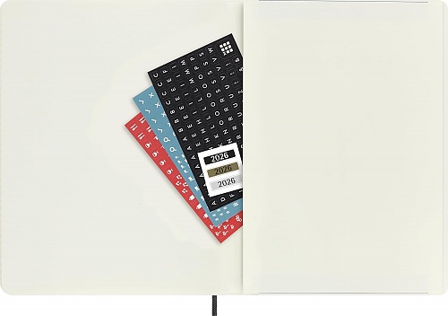 Kalendarz Moleskine 2026 12M rozmiar XL (bardzo duży 19x25 cm) Tygodniowy Czarny Miękka oprawa (Moleskine Weekly Notebook Diary/Planner 2026 Extra Large Black Soft Cover) - 8056999275266