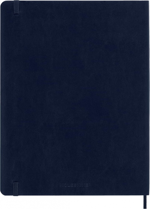 Kalendarz Moleskine 2026 12M rozmiar XL (bardzo duży 19x25 cm) Tygodniowy Niebieski Szafirowy Miękka oprawa (Moleskine Weekly Notebook Diary/Planner 2026 Extra Large Sapphire Blue Soft Cover) - 8056999275242