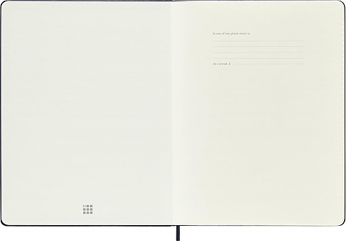 Kalendarz Moleskine 2026 12M rozmiar XL (bardzo duży 19x25 cm) Tygodniowy Niebieski Szafirowy Twarda oprawa (Moleskine Weekly Notebook Diary/Planner 2026 Extra Large Sapphire Blue Hard Cover) - 8056999275235