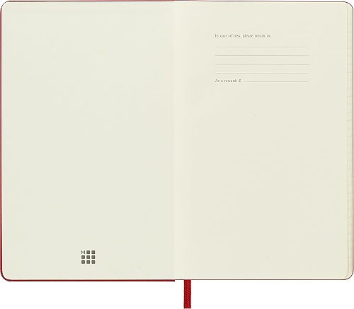 Kalendarz Moleskine 2026 12M rozmiar P (kieszonkowy 9x14 cm) Dzienny Czerwony/Szkarłatny Twarda oprawa (Moleskine Daily Notebook Diary/Planner 2026 Pocket Scarlet Red Hard Cover) - 8056999274610