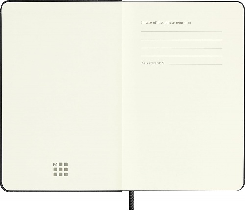 Kalendarz Moleskine 2026 12M rozmiar P (kieszonkowy 9x14 cm) Horyzontalny Tygodniowy Czarny Twarda oprawa (Moleskine Weekly Horizontal Diary/Planner 2026 Pocket Black Hard Cover) - 8056999275303