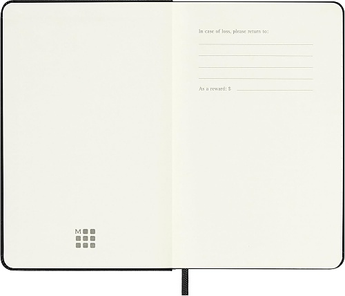 Kalendarz Moleskine 2026 12M rozmiar P (kieszonkowy 9x14 cm) Tygodniowy Czarny Twarda oprawa (Moleskine Weekly Notebook Diary/Planner 2026 Pocket Black Hard Cover) - 8056999274757