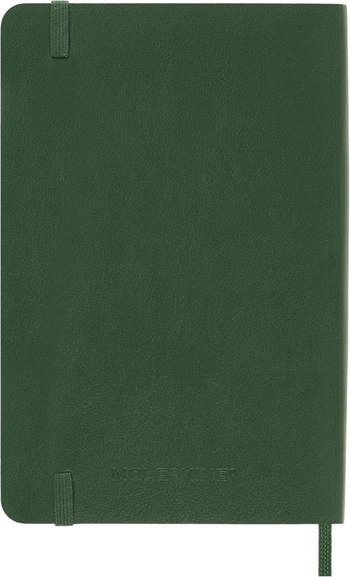 Kalendarz Moleskine 2026 12M rozmiar P (kieszonkowy 9x14 cm) Tygodniowy Zielony Mirt Miękka oprawa (Moleskine Weekly Notebook Diary/Planner 2026 Pocket Myrtle Green Soft Cover) - 8056999275556