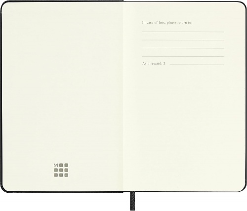 Kalendarz Moleskine 2026 12M rozmiar P (kieszonkowy 9x14 cm) Wertykalny Tygodniowy Czarny Twarda oprawa (Moleskine Weekly Vertical Diary/Planner 2026 Pocket Black Hard Cover) - 8056999275310