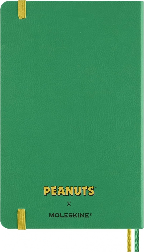 Kalendarz Moleskine 2026 12M Fistaszki Peanuts Charlie i Snoopy rozmiar L (duży 13x21 cm) Dzienny Zielony Twarda oprawa (Moleskine Limited Edition Peanuts Daily Notebook/Planner 2026 Large Green Hard Cover) - 8056999277154