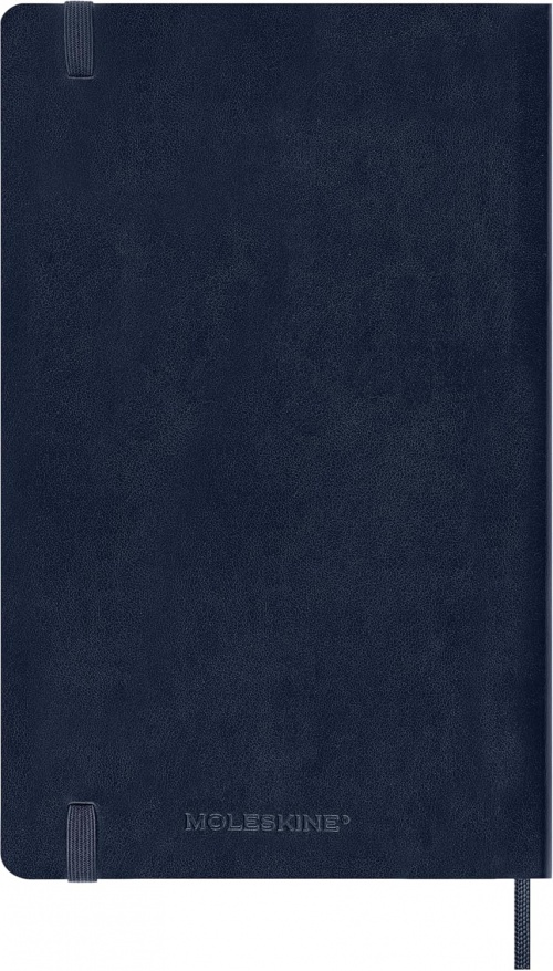 Kalendarz Moleskine 2027 12M rozmiar L (duży 13x21 cm) Dzienny Niebieski/Szafirowy Miękka oprawa (Moleskine Daily Notebook Diary/Planner 2027 Large Sapphire Blue Soft Cover) - 8056999279387