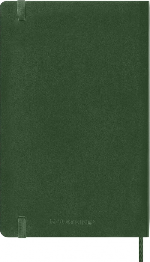 Kalendarz Moleskine 2027 12M rozmiar L (duży 13x21 cm) Dzienny Zielony Mirt Miękka oprawa (Moleskine Daily Notebook Diary/Planner 2027 Large Myrtle Green Soft Cover) - 8056999278694