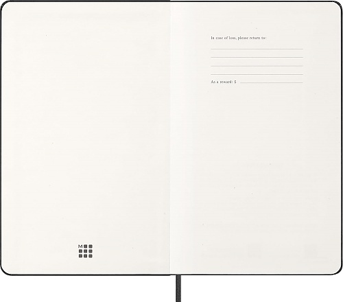 Kalendarz Moleskine 2027 12M rozmiar L (duży 13x21 cm) Horyzontalny Tygodniowy Czarny Twarda oprawa (Moleskine Weekly Horizontal Notebook Diary/Planner 2027 Large Black Hard Cover) - 8056999279677