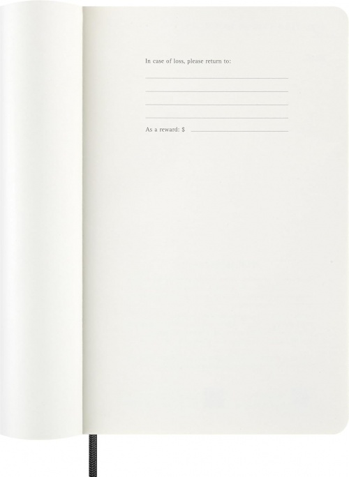 Kalendarz Moleskine 2027 12M rozmiar L (duży 13x21 cm) Miesięczny Czarny Miękka oprawa (Moleskine Monthly Diary/Planner 2027 Large Black Soft Cover) - 8056999279721