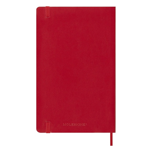 Kalendarz Moleskine 2027 12M rozmiar L (duży 13x21 cm) Tygodniowy Czerwony/ Szkarłatny Miękka oprawa (Moleskine Weekly Notebook Diary/Planner 2027 Large Scarlet Red Soft Cover) - 8056999279554