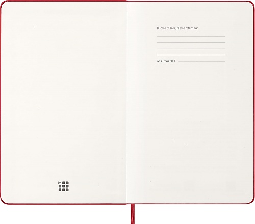 Kalendarz Moleskine 2027 12M rozmiar L (duży 13x21 cm) Tygodniowy Czerwony/ Szkarłatny Twarda oprawa (Moleskine Weekly Notebook Diary/Planner 2027 Large Scarlet Red Hard Cover) - 8056999279516