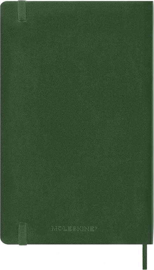 Kalendarz Moleskine 2027 12M rozmiar L (duży 13x21 cm) Tygodniowy Zielony Mirt Miękka oprawa (Moleskine Weekly Notebook Diary/Planner 2027 Large Myrtle Green Soft Cover) - 8056999279950