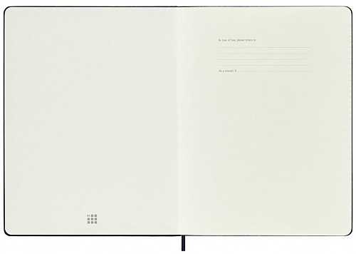 Kalendarz Moleskine 2027 12M rozmiar XL (bardzo duży 19x25 cm) Tygodniowy Niebieski Szafirowy Twarda oprawa (Moleskine Weekly Notebook Diary/Planner 2027 Extra Large Sapphire Blue Hard Cover) - 8056999279639