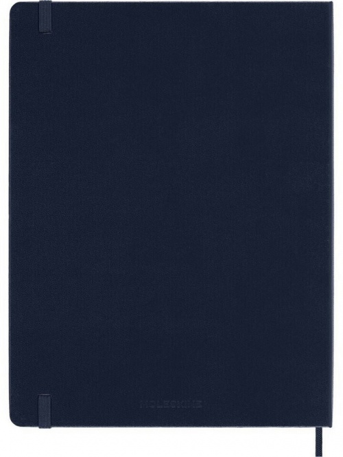 Kalendarz Moleskine 2027 12M rozmiar XL (bardzo duży 19x25 cm) Tygodniowy Niebieski Szafirowy Twarda oprawa (Moleskine Weekly Notebook Diary/Planner 2027 Extra Large Sapphire Blue Hard Cover) - 8056999279639