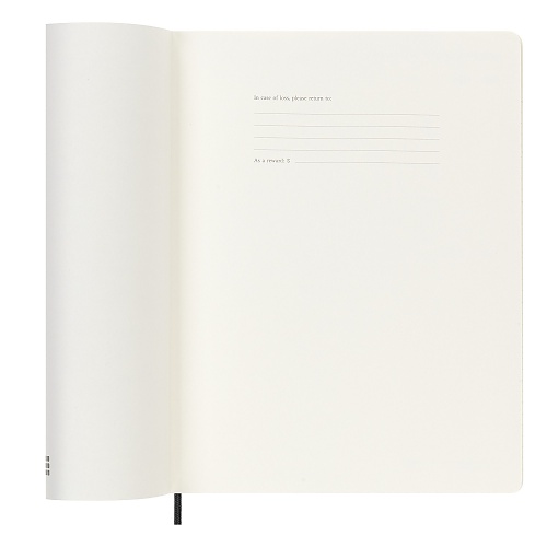 Kalendarz Moleskine 2027 12M rozmiar XL (bardzo duży 19x25 cm) Miesięczny Czarny Miękka oprawa (Moleskine Monthly Diary/Planner 2027 Extra Large Black Soft Cover) - 8056999279745