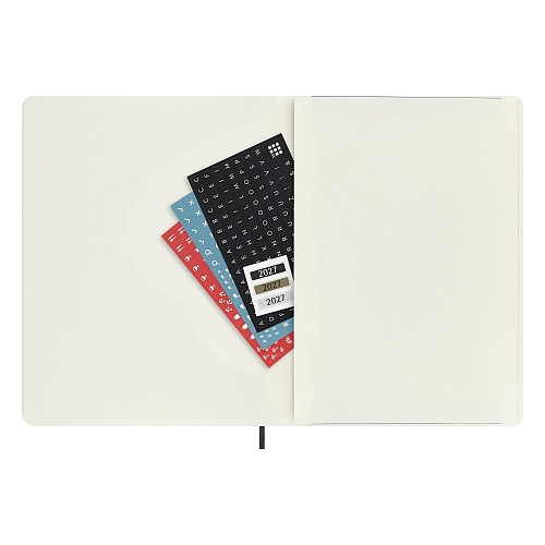 Kalendarz Moleskine 2027 12M rozmiar XL (bardzo duży 19x25 cm) Miesięczny Czarny Miękka oprawa (Moleskine Monthly Diary/Planner 2027 Extra Large Black Soft Cover) - 8056999279745