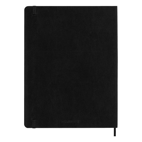 Kalendarz Moleskine 2027 12M rozmiar XL (bardzo duży 19x25 cm) Miesięczny Czarny Miękka oprawa (Moleskine Monthly Diary/Planner 2027 Extra Large Black Soft Cover) - 8056999279745