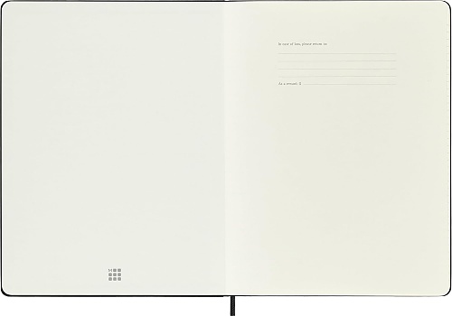 Kalendarz Moleskine 2027 12M rozmiar XL (bardzo duży 19x25 cm) Tygodniowy Czarny Twarda oprawa (Moleskine Weekly Notebook Diary/Planner 2027 Extra Large Black Hard Cover) - 8056999279653