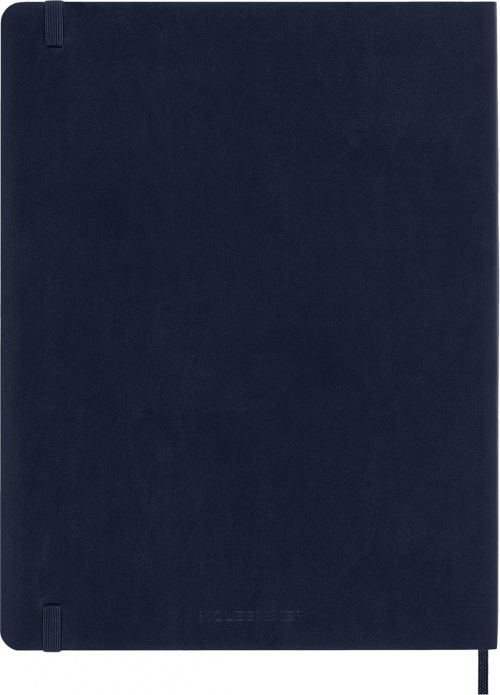 Kalendarz Moleskine 2027 12M rozmiar XL (bardzo duży 19x25 cm) Tygodniowy Niebieski Szafirowy Miękka oprawa (Moleskine Weekly Notebook Diary/Planner 2027 Extra Large Sapphire Blue Soft Cover) - 8056999279646