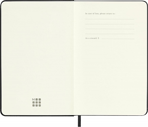 Kalendarz Moleskine 2027 12M rozmiar P (kieszonkowy 9x14 cm) Dzienny Czarny Twarda oprawa (Moleskine Daily Notebook Diary/Planner 2027 Pocket Black Hard Cover) - 8056999279424