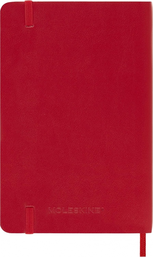Kalendarz Moleskine 2027 12M rozmiar P (kieszonkowy 9x14 cm) Dzienny Czerwony/Szkarłatny Miękka oprawa (Moleskine Daily Notebook Diary/Planner 2027 Pocket Scarlet Red Soft Cover) - 8056999279462