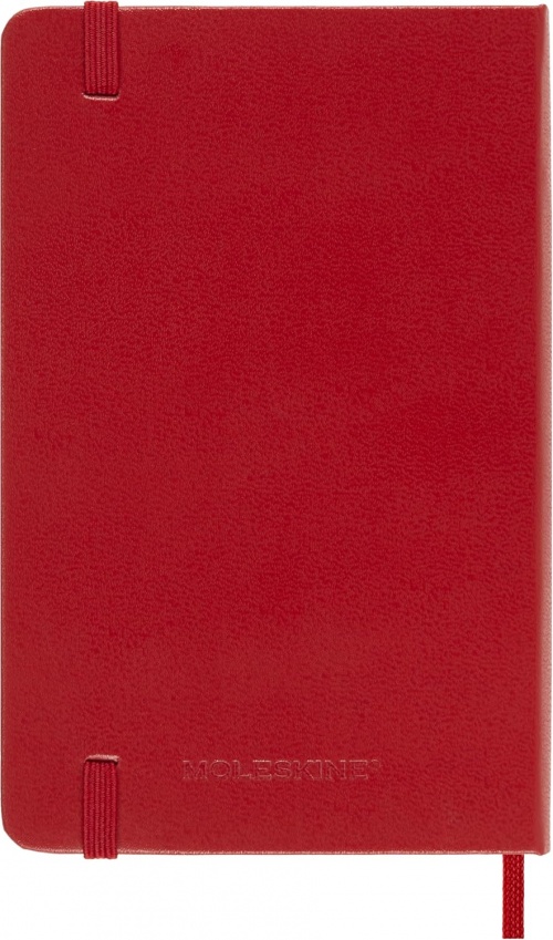 Kalendarz Moleskine 2027 12M rozmiar P (kieszonkowy 9x14 cm) Dzienny Czerwony/Szkarłatny Twarda oprawa (Moleskine Daily Notebook Diary/Planner 2027 Pocket Scarlet Red Hard Cover) - 8056999279431