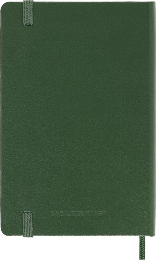 Kalendarz Moleskine 2027 12M rozmiar P (kieszonkowy 9x14 cm) Dzienny Zielony Mirt Twarda oprawa (Moleskine Daily Notebook Diary/Planner 2027 Pocket Myrtle Green Hard Cover) - 8056999279981