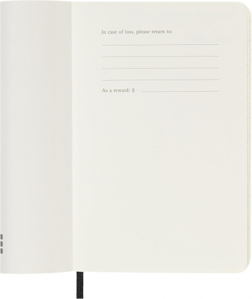 Kalendarz Moleskine 2027 12M rozmiar P (kieszonkowy 9x14 cm) Tygodniowy Czarny Miękka oprawa (Moleskine Weekly Notebook Diary/Planner 2027 Pocket Black Soft Cover) - 8056999279615