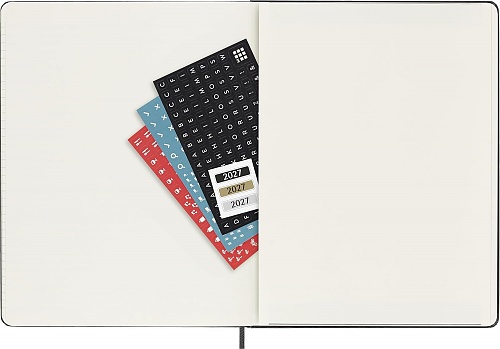 Kalendarz Moleskine 2027 12M PRO rozmiar XL (bardzo duży 19x25 cm) Wertykalny Tygodniowy Czarny Twarda oprawa (Moleskine Weekly Vertical 2027 PRO Planner Extra Large Black Hard Cover) - 8056999279486