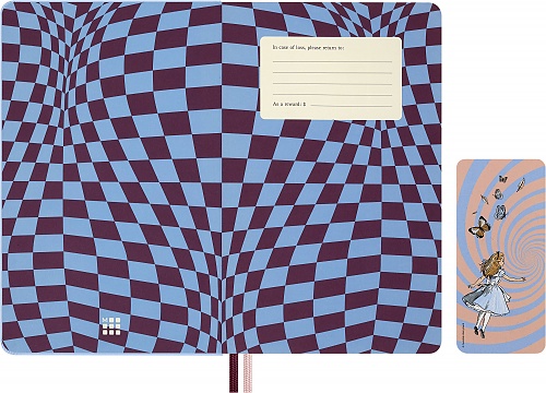 Kalendarz Moleskine 2027 12M Alicja w Krainie Czarów rozmiar L (duży 13x21 cm) Dzienny Lodowy Niebieski Twarda oprawa (Moleskine Limited Edition Alice in Wonderland Daily Notebook/Planner 2027 Ice Blue Large Hard Cover) - 8056999274801