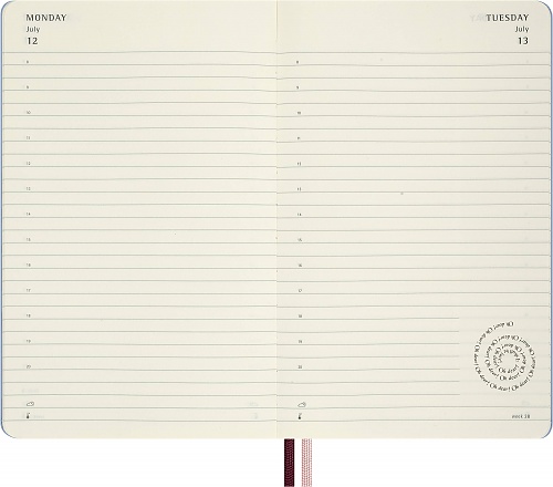 Kalendarz Moleskine 2027 12M Alicja w Krainie Czarów rozmiar L (duży 13x21 cm) Dzienny Lodowy Niebieski Twarda oprawa (Moleskine Limited Edition Alice in Wonderland Daily Notebook/Planner 2027 Ice Blue Large Hard Cover) - 8056999274801