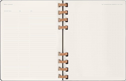 Kalendarz Moleskine 2025 12M rozmiar XL (bardzo duży 19x25 cm) na Spirali Tygodniowy i Miesięczny Czarny Twarda oprawa (Moleskine Weekly and Monthly Planner 2025 Extra Large Remake Midnight Hard Cover) - 8056999271503