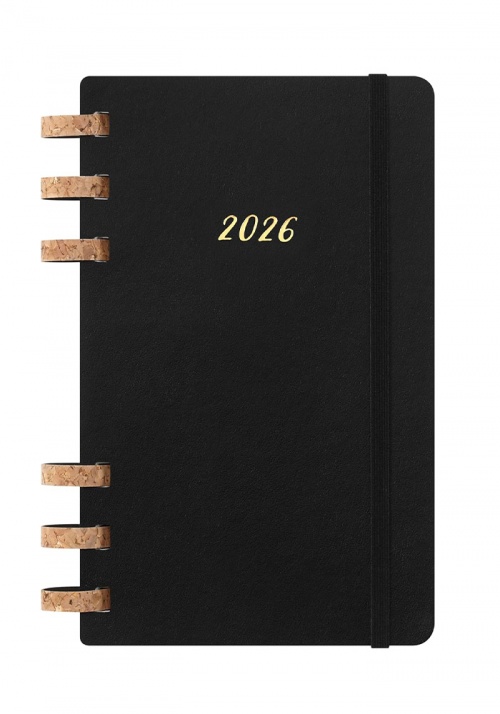 Kalendarz Moleskine 2026 12M rozmiar L (duży 13x21 cm) na Spirali Tygodniowy i Miesięczny Czarny Miękka oprawa (Moleskine Weekly and Monthly Planner 2026 Large Remake Midnight Soft Cover) - 8056999276478