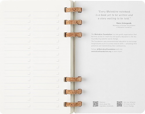 Kalendarz Moleskine 2026 12M rozmiar L (duży 13x21 cm) na Spirali Tygodniowy i Miesięczny Czarny Miękka oprawa (Moleskine Weekly and Monthly Planner 2026 Large Remake Midnight Soft Cover) - 8056999276478
