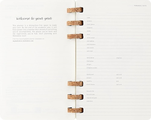 Kalendarz Moleskine 2026 12M rozmiar L (duży 13x21 cm) na Spirali Tygodniowy i Miesięczny Czarny Miękka oprawa (Moleskine Weekly and Monthly Planner 2026 Large Remake Midnight Soft Cover) - 8056999276478