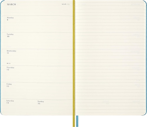 Kalendarz Moleskine 2025-2026 18-miesięczny Peanuts Charlie&Lucy duży L (13x21 cm) Tygodniowy Niebieski Twarda oprawa (Moleskine Limited Edition Le Peanuts Cahrlie&Lucy 18 Month 2025-2026 Weekly Planner Large Hard Cover) - 8056999277130