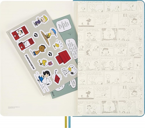 Kalendarz Moleskine 2025-2026 18-miesięczny Peanuts Charlie&Lucy duży L (13x21 cm) Tygodniowy Niebieski Twarda oprawa (Moleskine Limited Edition Le Peanuts Cahrlie&Lucy 18 Month 2025-2026 Weekly Planner Large Hard Cover) - 8056999277130